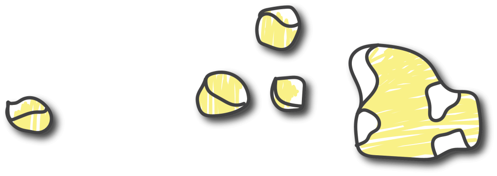 La-solution- Dys'tap.io -decor-spatial-meteors-jaunes